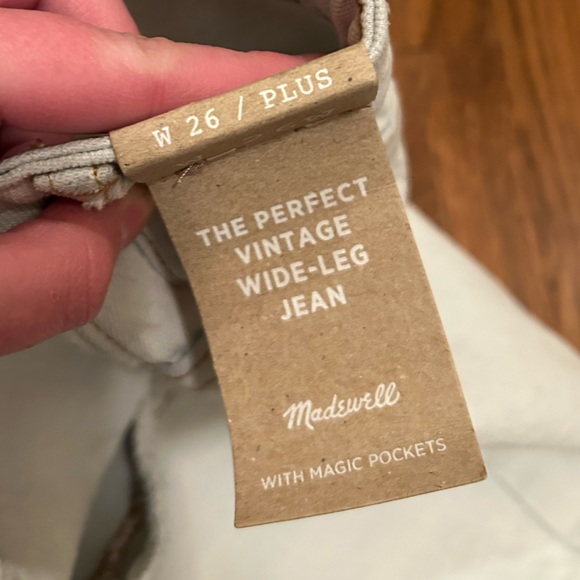 NWT Madewell Perfect Vintage Wide Leg Crop Jeans - Picture 6 of 7